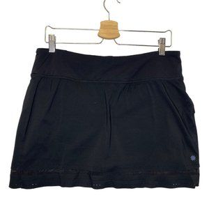 Athleta Laser Run Skort Medium Black Shorts Skirt Black Tennis Golf‎ Pickle Ball